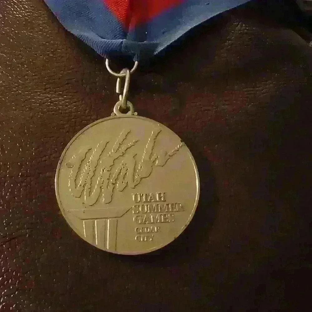 Utah Summer Games Medal Cedar City Red Blue Ribbon Olympics Sports Event… - Picture 3 of 6